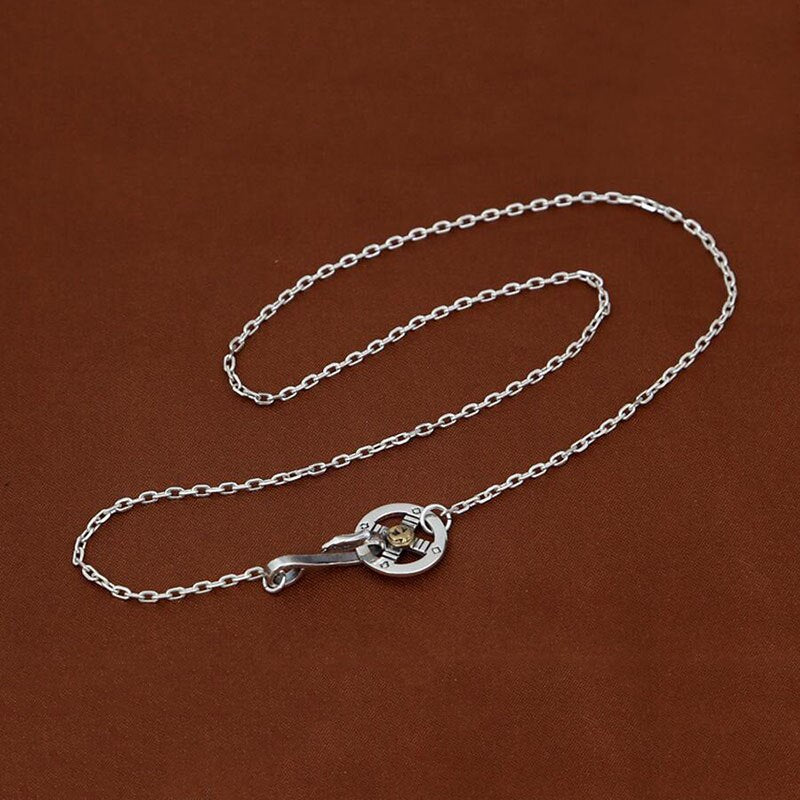 2mm Thick Eagle Necklace 100% Real 925 sterling silver chain  vintage necklace pendant women men jewelry