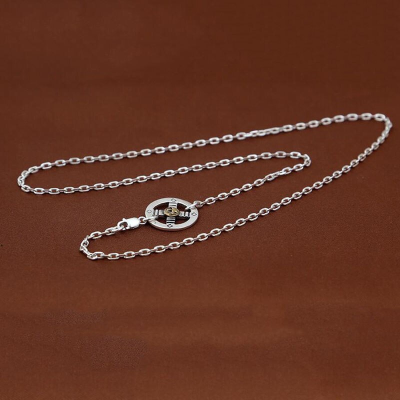 2mm Thick Eagle Necklace 100% Real 925 sterling silver chain  vintage necklace pendant women men jewelry