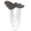 2pc Manual Beads Flower Leaf Tassels Shoulder Board Applique Collar Patch Tassel Epaulets Shoulder Flower DIY TH1671D