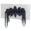 2pc Manual Beads Flower Leaf Tassels Shoulder Board Applique Collar Patch Tassel Epaulets Shoulder Flower DIY TH1671D