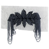 2pc Manual Beads Flower Leaf Tassels Shoulder Board Applique Collar Patch Tassel Epaulets Shoulder Flower DIY TH1671D