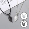 2pcs Couple Necklace Magnet Suction Wishing Stone Creative Attraction Pendants Men Women Love for Long Distance Girlfriend Women