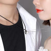 2pcs Couple Necklace Magnet Suction Wishing Stone Creative Attraction Pendants Men Women Love for Long Distance Girlfriend Women