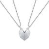 2pcs Couple Necklace Magnet Suction Wishing Stone Creative Attraction Pendants Men Women Love for Long Distance Girlfriend Women