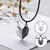 2pcs Couple Necklace Magnet Suction Wishing Stone Creative Attraction Pendants Men Women Love for Long Distance Girlfriend Women