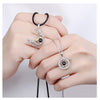 2pcs Couple Necklace Magnetic Suction Projection Stone Creative Attraction Sun Moon Pendants Jewelry Love for Men Women