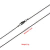 2pcs/lot 316L Stainless Steel 1.5mm Round Ball Beaded Chain 45cm Gold Black Ball Necklace Chain for Women Men Necklace Making