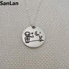 2pcs/lot Little Prince and fox pendant little prince necklace jewelry for women for child Cartoon Cute Animal Necklaces SanLan