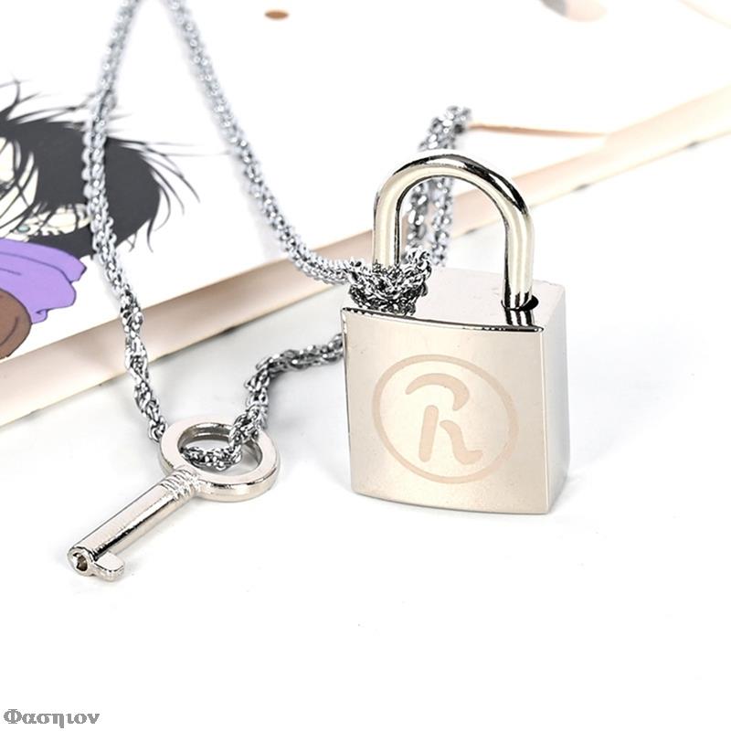 2pcs/set!!  Alloy Metal Pendant Cosplay Accessories Cos Necklaces Anime Ai Yazawa Nana Lover's Key&lock
