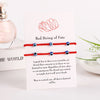 2pcs/set  Handmade 7 Knots Red String Bracelet for Protection lucky Amulet and Friendship Braid Rope Wristband Jewelry