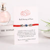 2pcs/set  Handmade 7 Knots Red String Bracelet for Protection lucky Amulet and Friendship Braid Rope Wristband Jewelry
