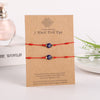 2pcs/set  Handmade 7 Knots Red String Bracelet for Protection lucky Amulet and Friendship Braid Rope Wristband Jewelry