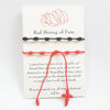2pcs/set  Handmade 7 Knots Red String Bracelet for Protection lucky Amulet and Friendship Braid Rope Wristband Jewelry
