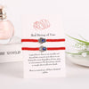2pcs/set  Handmade 7 Knots Red String Bracelet for Protection lucky Amulet and Friendship Braid Rope Wristband Jewelry