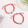 2pcs/set  Handmade 7 Knots Red String Bracelet for Protection lucky Amulet and Friendship Braid Rope Wristband Jewelry
