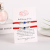 2pcs/set  Handmade 7 Knots Red String Bracelet for Protection lucky Amulet and Friendship Braid Rope Wristband Jewelry