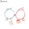 2pcs / set magnet attracts couple Bracelet cute cartoon Charm Jewelry adjustable elastic rope bracelets lover gift for women men