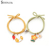 2pcs / set magnet attracts couple Bracelet cute cartoon Charm Jewelry adjustable elastic rope bracelets lover gift for women men