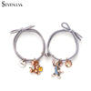 2pcs / set magnet attracts couple Bracelet cute cartoon Charm Jewelry adjustable elastic rope bracelets lover gift for women men