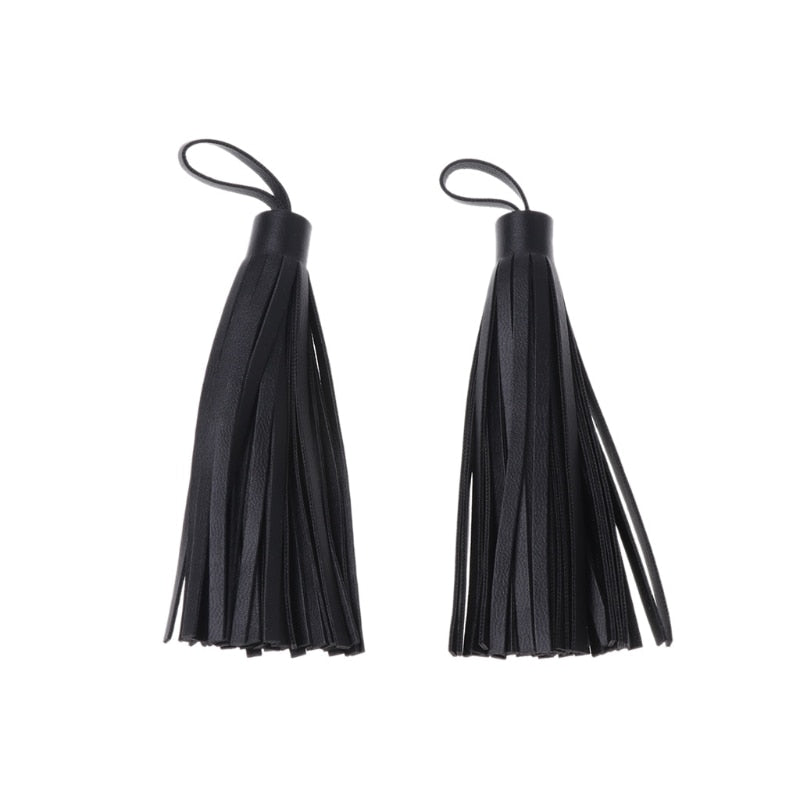 2x Casual Faux Leather Tassels Chain Phone Bag Pendant 12cm