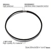 3/4/5mm Wide Men's Black Leather Necklace 316L Stainless Steel 45cm/50/55cm Length Necklace Jewelry Gift