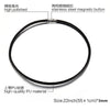 3/4/5mm Wide Men's Black Leather Necklace 316L Stainless Steel 45cm/50/55cm Length Necklace Jewelry Gift