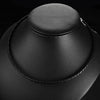 3/4/5mm Wide Men's Black Leather Necklace 316L Stainless Steel 45cm/50/55cm Length Necklace Jewelry Gift