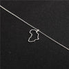 3 Colors Africa Map Pendant Necklace for Women Men Ethiopian Jewelry African Map Hiphop Choker Bijoux Collars Necklace
