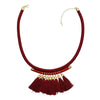 3 Colors Bohemian Leather Rope Chain Necklaces Ethnic Fringe Tassel Pendant Choker Necklaces for Women Wedding Party Jewelry