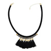 3 Colors Bohemian Leather Rope Chain Necklaces Ethnic Fringe Tassel Pendant Choker Necklaces for Women Wedding Party Jewelry