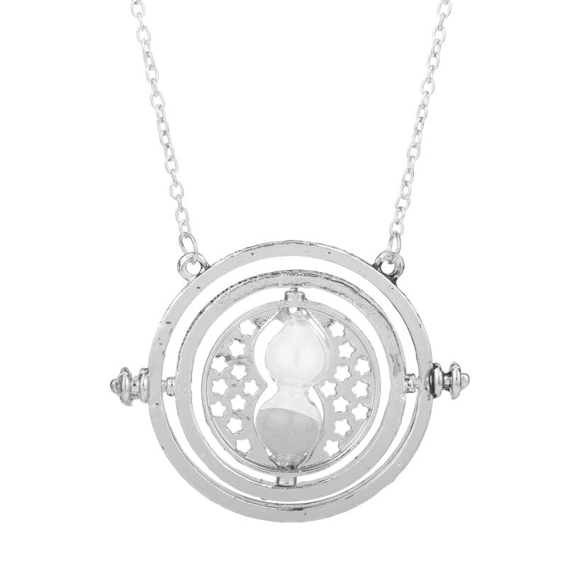 3 Colors Time Turner Pendant Necklace Movie H-P Theme Necklaces Choker Jewelry Trendy Cosplay Gifts for Men