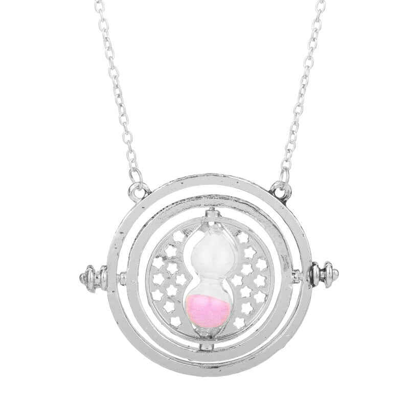 3 Colors Time Turner Pendant Necklace Movie H-P Theme Necklaces Choker Jewelry Trendy Cosplay Gifts for Men
