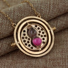 3 Colors Time Turner Pendant Necklace Movie H-P Theme Necklaces Choker Jewelry Trendy Cosplay Gifts for Men