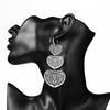 3 Hollow Lovey Cute Long Heart Pendant Drop Earring Silvery Gold Mix Color Earrings For Women Girl 2022 Jewelry