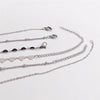3 PCS Stainless Steel Shell Bead Bohemia Layer Necklace for Women Silver Color Elf Necklace Jewelry bijoux femme NXS04