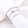 3 Pcs/Set Bohemian Rings Set for Women Creative Silver Color Wedding Ring 2022 Trend Jewelry Gift
