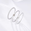 3 Pcs/Set Bohemian Rings Set for Women Creative Silver Color Wedding Ring 2022 Trend Jewelry Gift