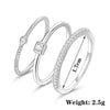 3 Pcs/Set Bohemian Rings Set for Women Creative Silver Color Wedding Ring 2022 Trend Jewelry Gift