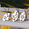 3 Piece Set Sun Moon Star Pendant Necklace Friend Bff Friendship Couple Necklace Jewelry