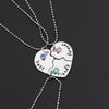 3 Pieces / Set paired Of Friends Forever Letter Pendant Commemorative Friendship 3 Color Rhinestone Chain Necklace