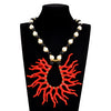 3 color Simulated Pearl chain necklace for women autumn fashion jewelry display New design coral choker statement necklace