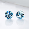 3 colors Fashion Silver Earrings Womens Round Bts Crystal Women Earrings 925 Silver Stud Earrings For Women