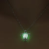 3 colors Turtle Glow In The Dark Necklaces women Hollow animal tortoise cage pendant Silver color chain For Jewelry