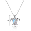 3 colors Turtle Glow In The Dark Necklaces women Hollow animal tortoise cage pendant Silver color chain For Jewelry