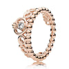30% Silver Plated Rose Gold Color Ring for Women My Princess Tiara Ring Crown Clear CZ For Women Wedding fit Lady Jewelry