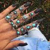 30 Styles Trendy Boho Midi Knuckle Ring Set For Women Crystal Geometric Finger Rings  Bohemian Jewelry