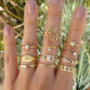 30 Styles Trendy Boho Midi Knuckle Ring Set For Women Crystal Geometric Finger Rings  Bohemian Jewelry