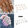 30 Styles Trendy Boho Midi Knuckle Ring Set For Women Crystal Geometric Finger Rings  Bohemian Jewelry