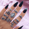 30 Styles Trendy Boho Midi Knuckle Ring Set For Women Crystal Geometric Finger Rings  Bohemian Jewelry