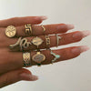 30 Styles Trendy Boho Midi Knuckle Ring Set For Women Crystal Geometric Finger Rings  Bohemian Jewelry